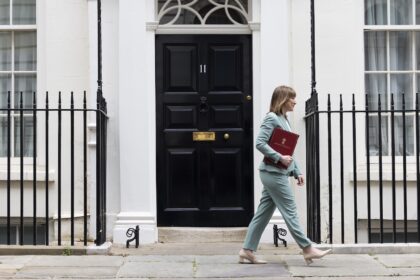 UK Chancellor Rachel Reeves prepares to deliver the Spending Review, June 2025.