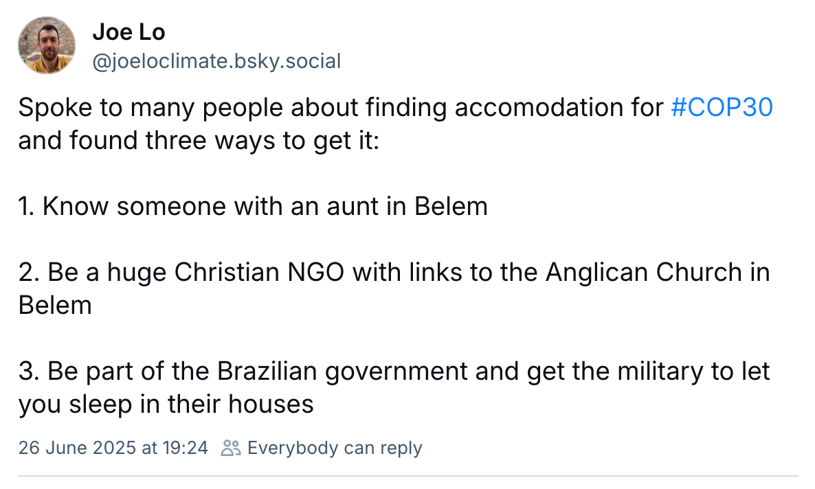 Joe Lo on Bluesky: Spoke to many people about finding accomodation