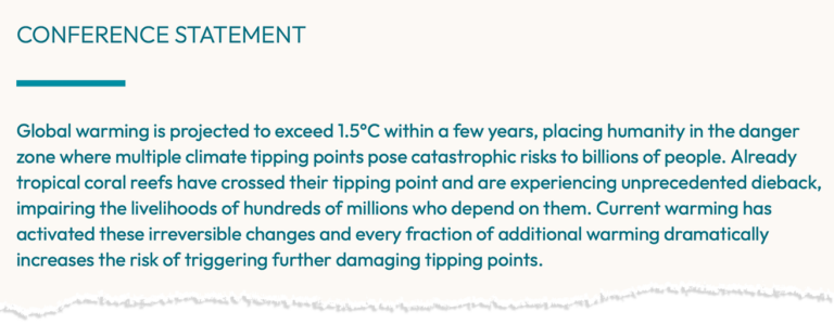 Tipping points: Window to avoid irreversible climate impacts is ...