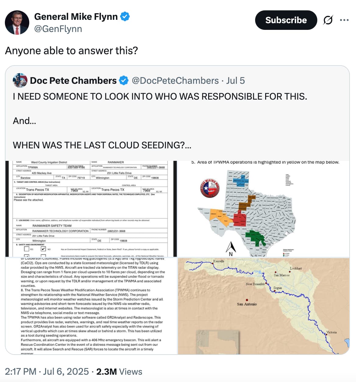 General Mike Flynn on X: Anyone able to answer this