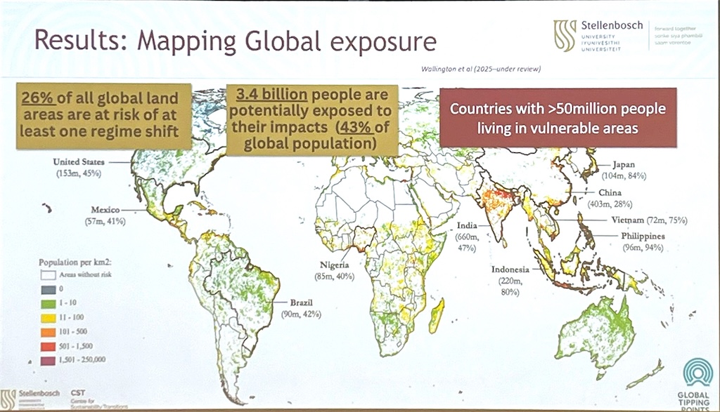 Presentation showing global exposure to ecological regime shifts.