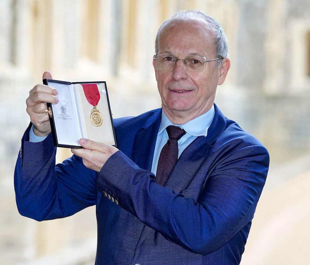 Peter Betts at Windsor Castle in 2021.