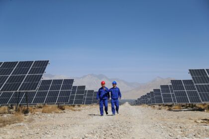 The largest single shared energy storage power station in China in Delingha City, Qinghai Province.