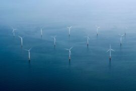 Offshore windfarm, UK.