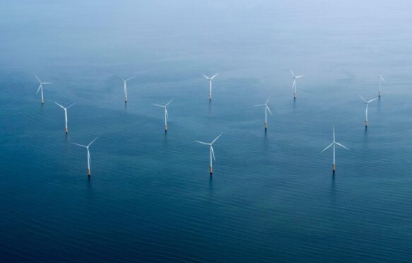 Offshore windfarm, UK.