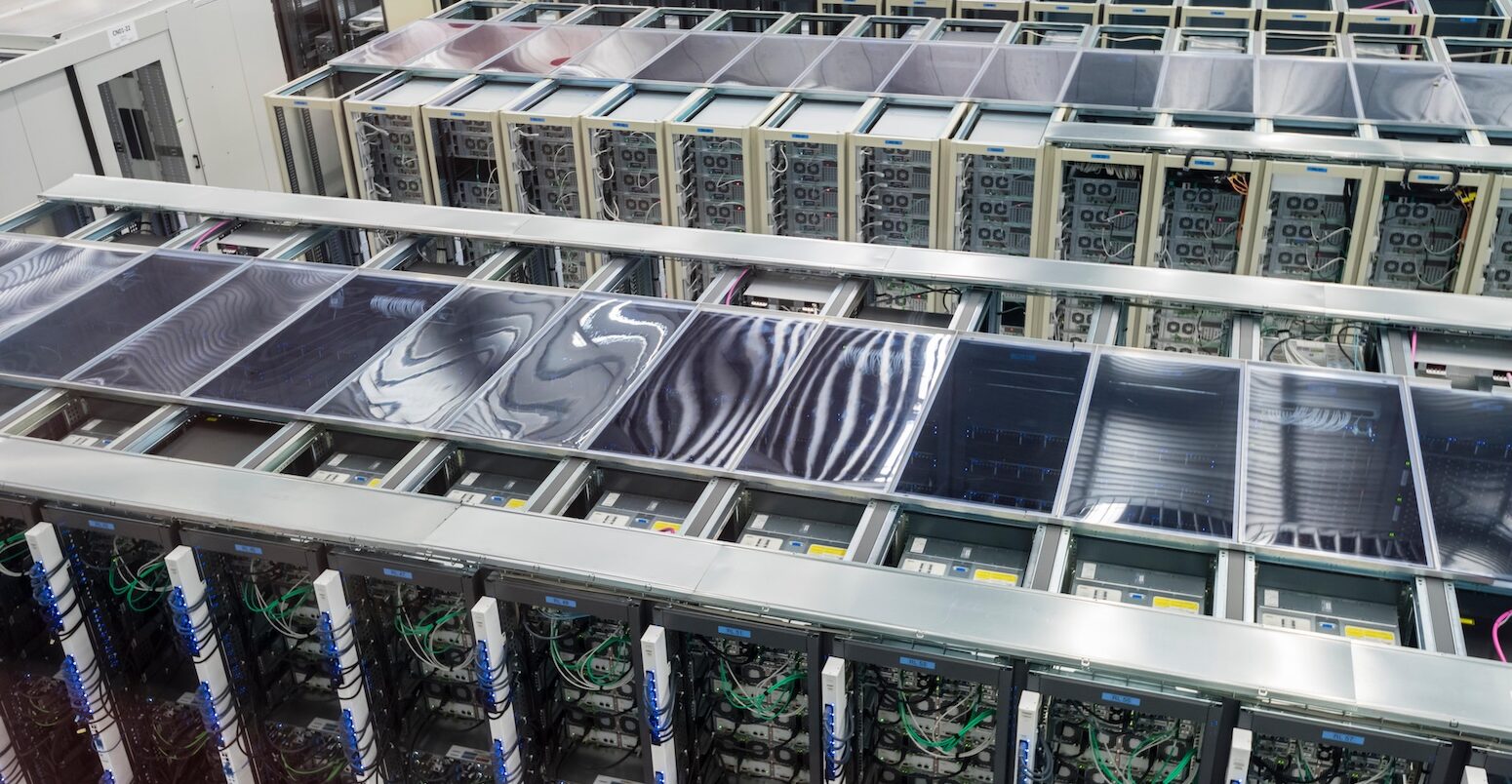 Servers at the data centre of the CERN in Geneva, Switzerland.
