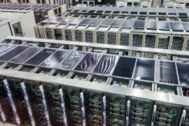 Servers at the data centre of the CERN in Geneva, Switzerland.
