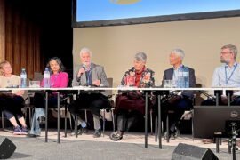 IPCC chair Prof Jim Skea speaks during a plenary session at the Overshoot Conference. Credit: IIASA.