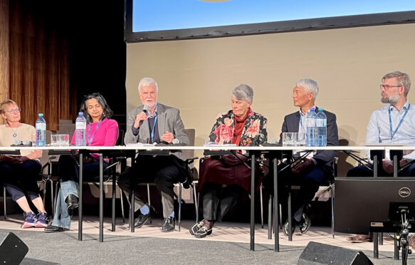 IPCC chair Prof Jim Skea speaks during a plenary session at the Overshoot Conference. Credit: IIASA.