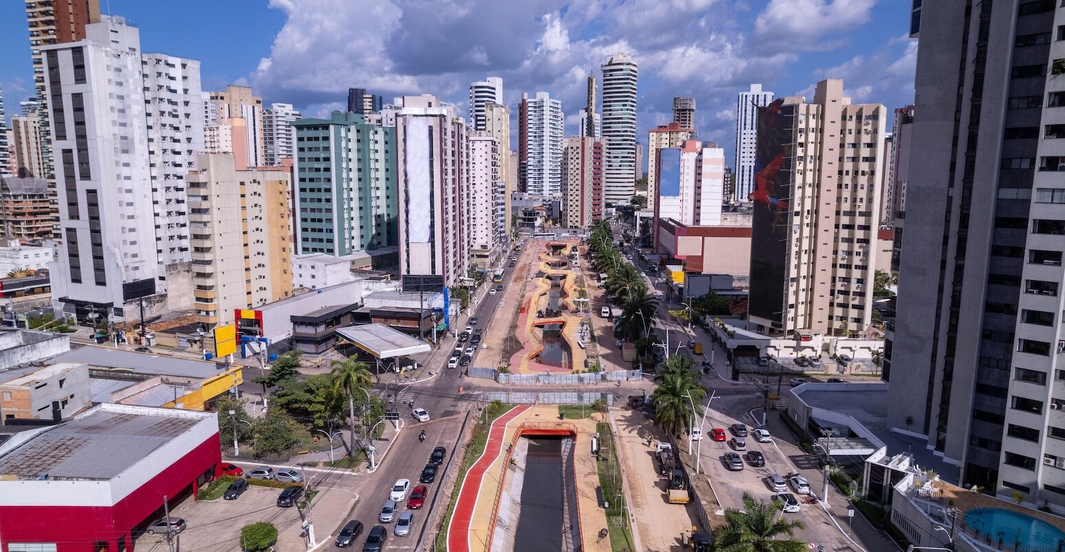 Aerial view of Belém, Brazil.