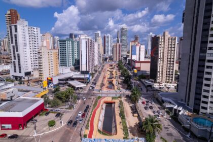 Aerial view of Belém, Brazil.