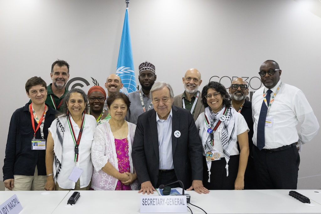 UN Secretary-General António Guterres meets with representatives of civil society organisations
