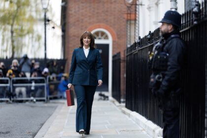 Chancellor of Exchequer Rachel Reeves leaves 11 Downing Street on 26 November 2025.