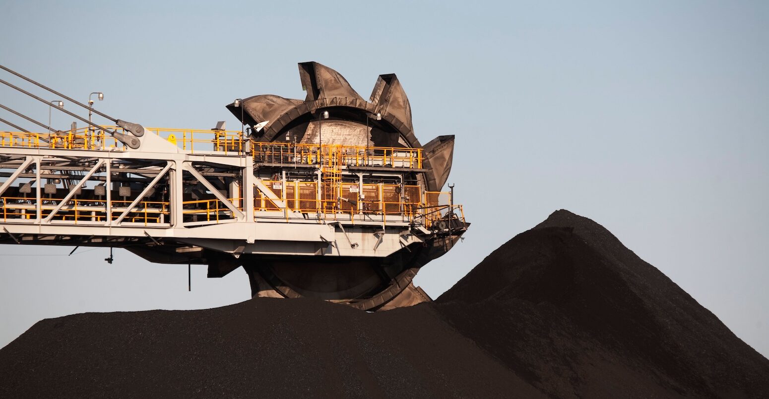 The giant Kooragang Coal Loader at Port Newcastle Australia.