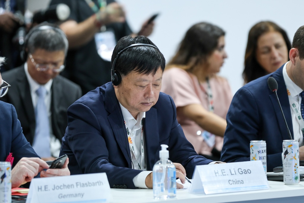 Li Gao, vice-minister of ecology and environment, China at the third high-level ministerial dialogue on climate finance at COP30