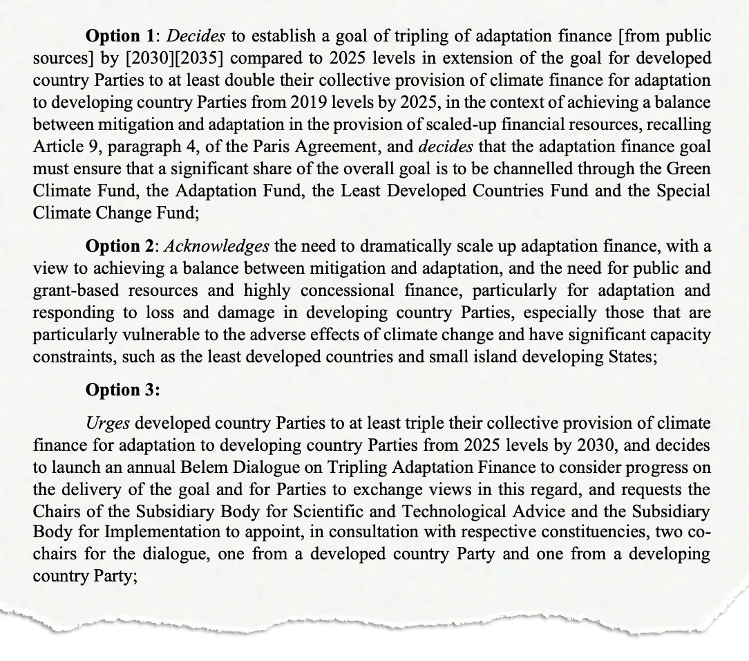 Draft global mutirão published on 18 November.