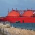 Arctic Princess LNG Tanker arriving at Port of Grain. Credit: James Buttenshaw. Image ID: 2Y45KHC.