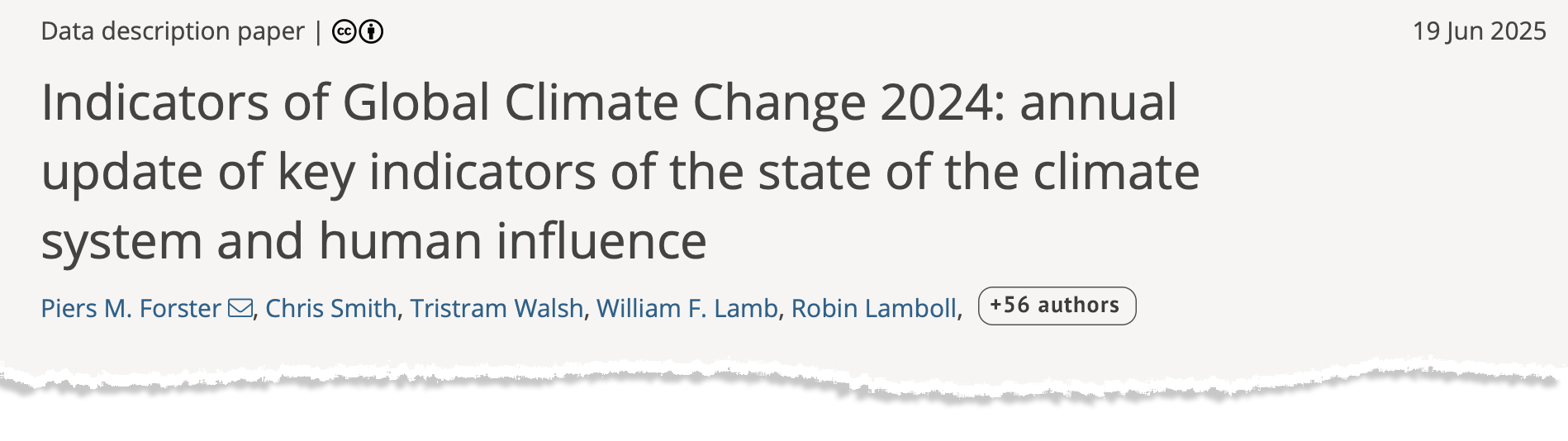 Ragout: Indicators of Global Climate Change 2024: annual update of key indicators of the state of the climate system and human influence