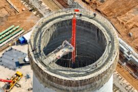 Construction of a coal factory in China.