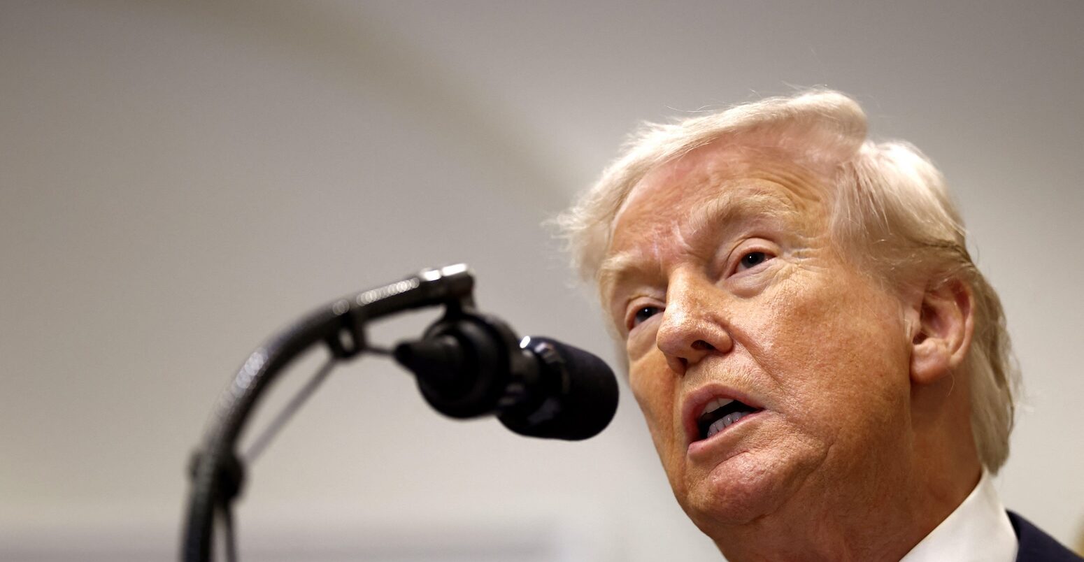 US President Donald Trump at the White House on 12 February 2026.