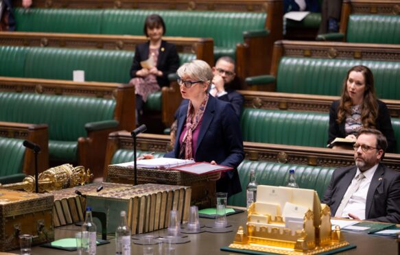 UK foreign secretary Yvette Cooper in the House of Commons on 19 March 2026.