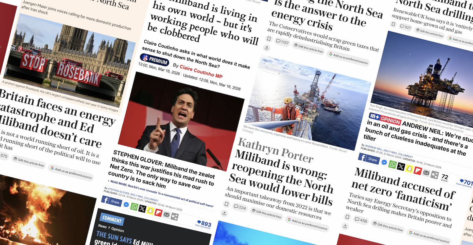 Cover montage for North Sea oil and gas factcheck