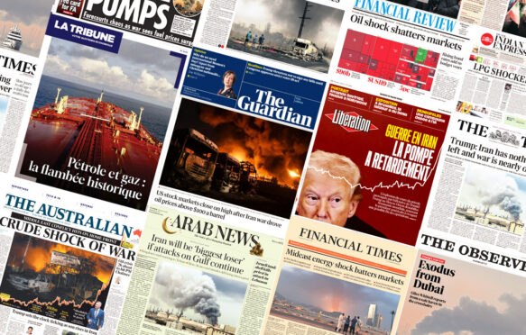 Montage of newspapers by Tom Prater for Carbon Brief.