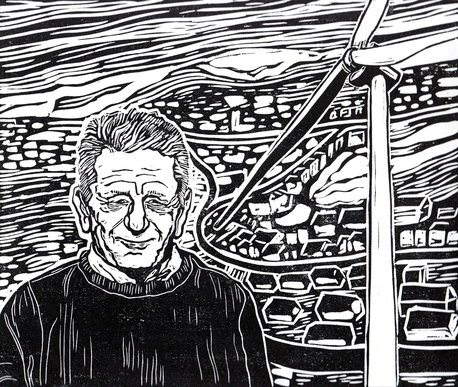 Ambition Lawrence Weston’s Mark Pepper and the wind turbine. 