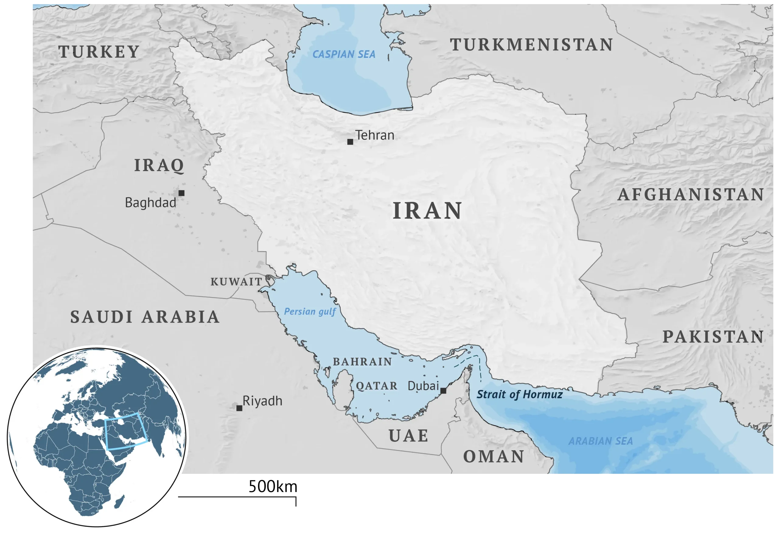 This is a photo of the Iran map. The designations employed and the presentation of the material on this map do not imply the expression of any opinion whatsoever on the part of Carbon Brief concerning the legal status of any country, territory, city or area or of its authorities, or concerning the delimitation of its frontiers or boundaries. 