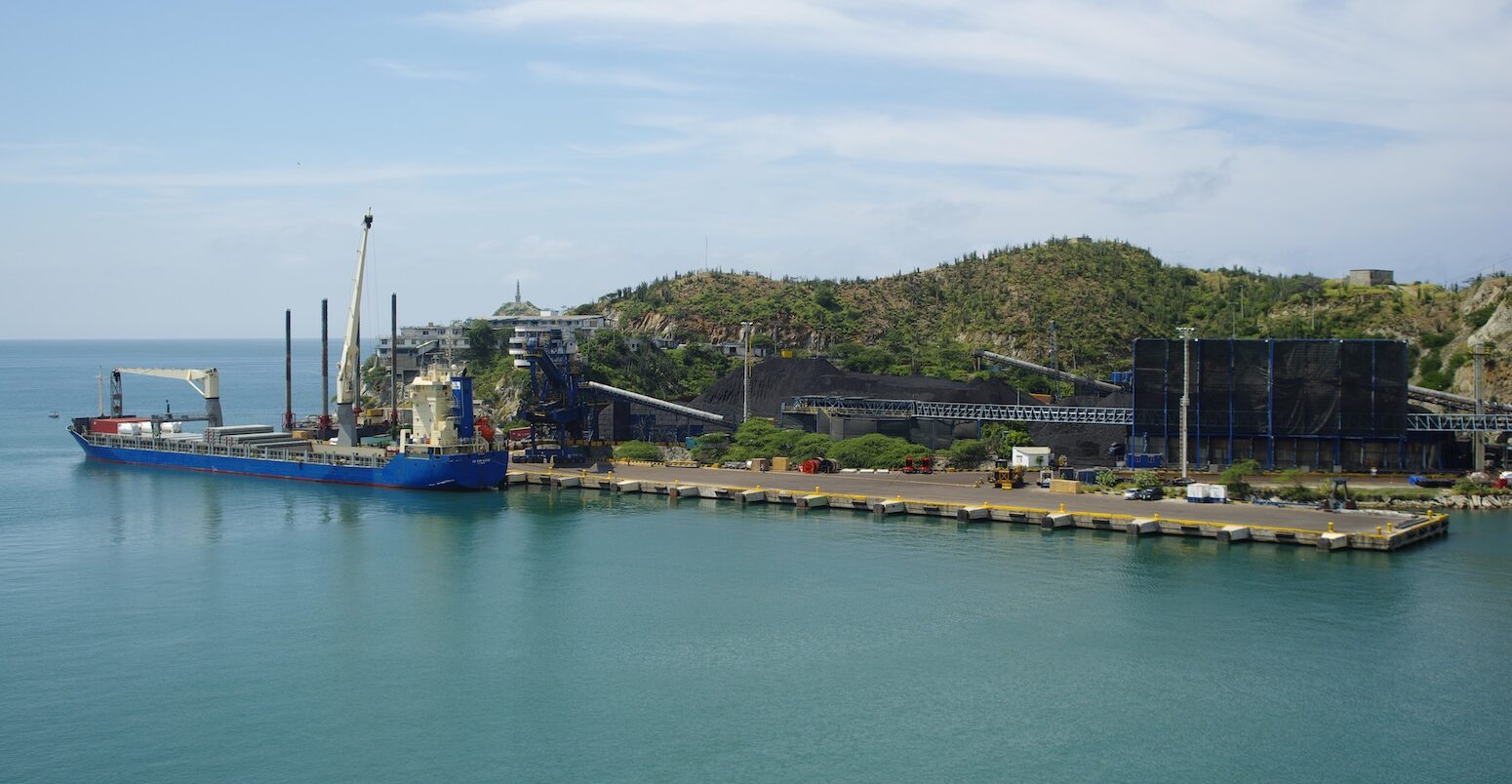 Coal port Santa Marta, Colombia