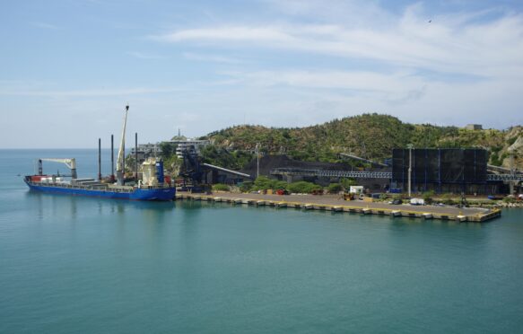 Coal port Santa Marta, Colombia