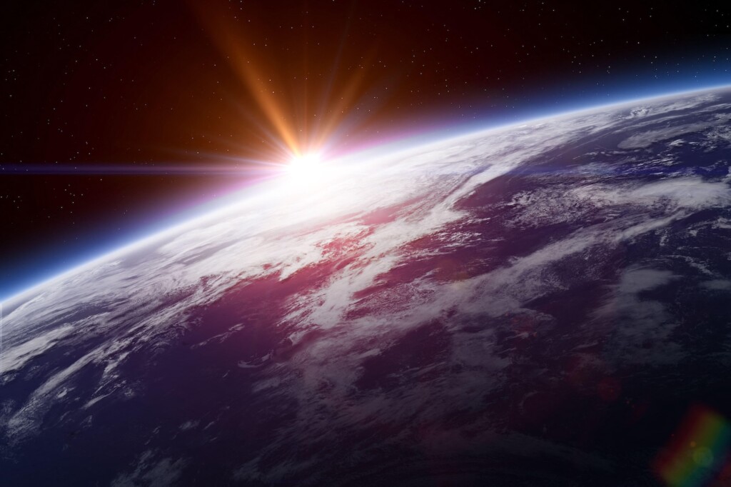 Planet earth from space.