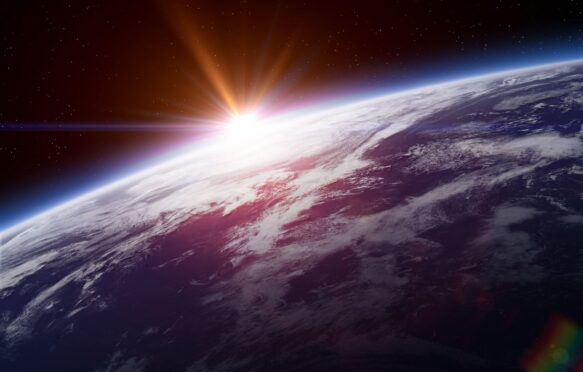 Planet earth from space.