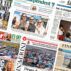 Montage of newspapers by Kerry Cleaver for Carbon Brief