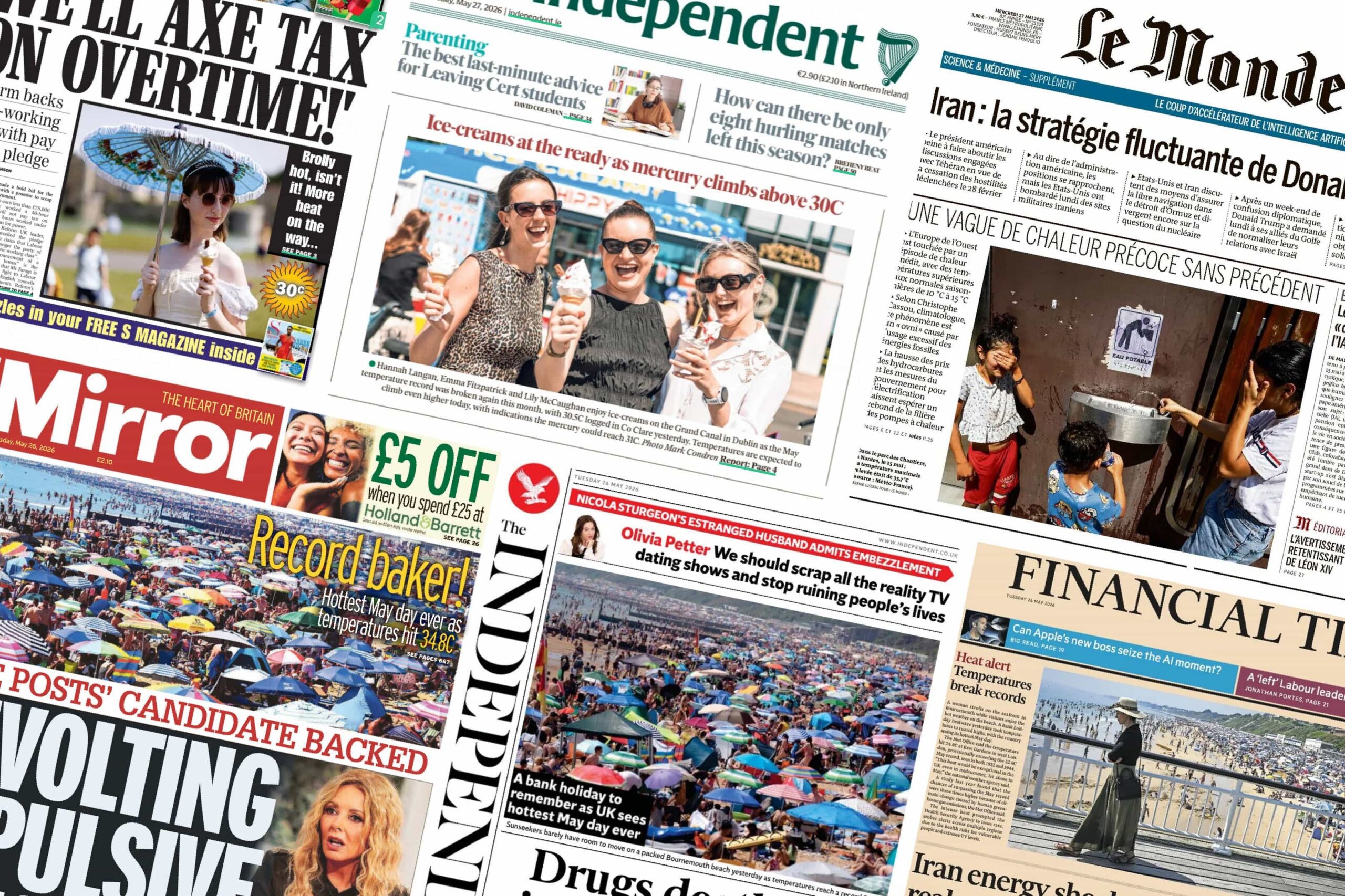 Media reaction: UK and Europe’s ‘mind-boggling’ May heat and climate change