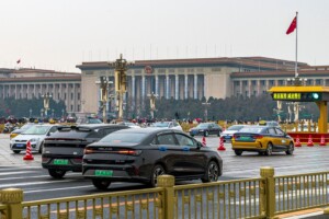 Traffic in Beijing, China.