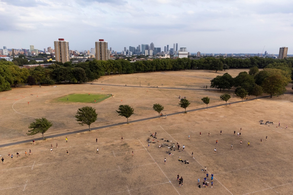 Victoria Park in Tower Hamlets on 22 July.