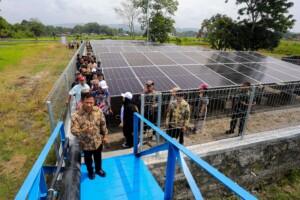 Inauguration of a solar farm in Indonesia that was funded by the UK government.